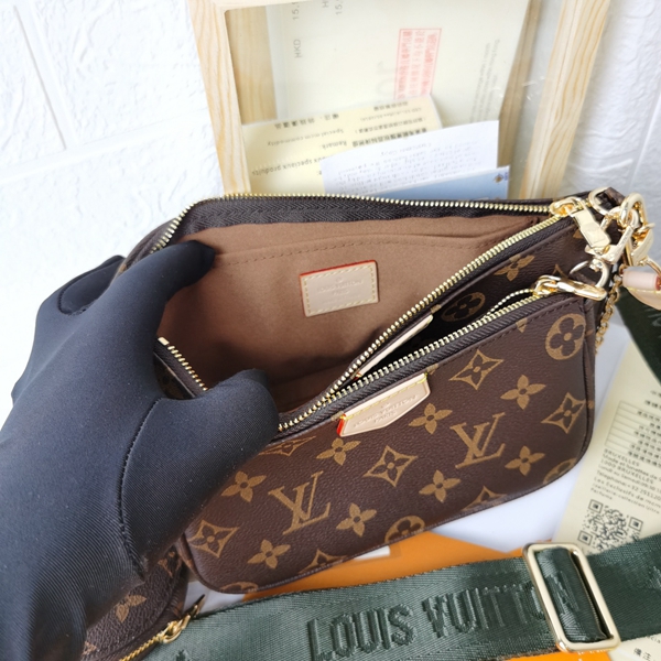 ルイヴィトンバッグ素材ディテール